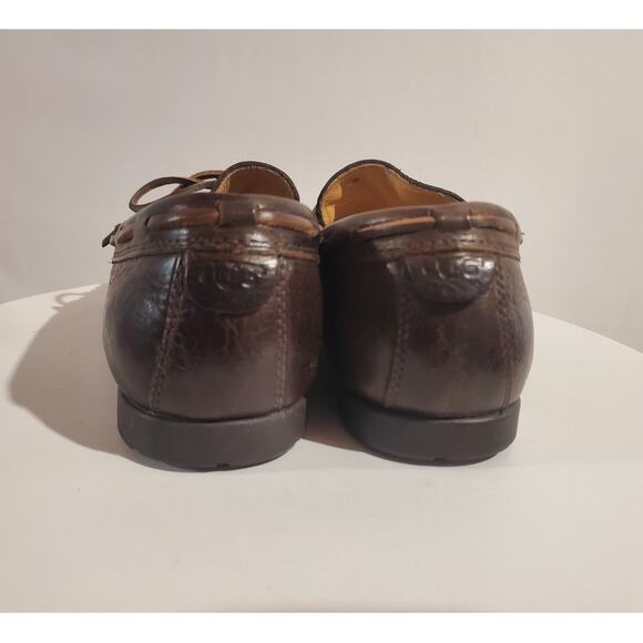 UGG Hendricks Grizzly Driving Moccasin Loafers Mens Sz 10.5 Shoes Brown Leather - Picture 4 of 8